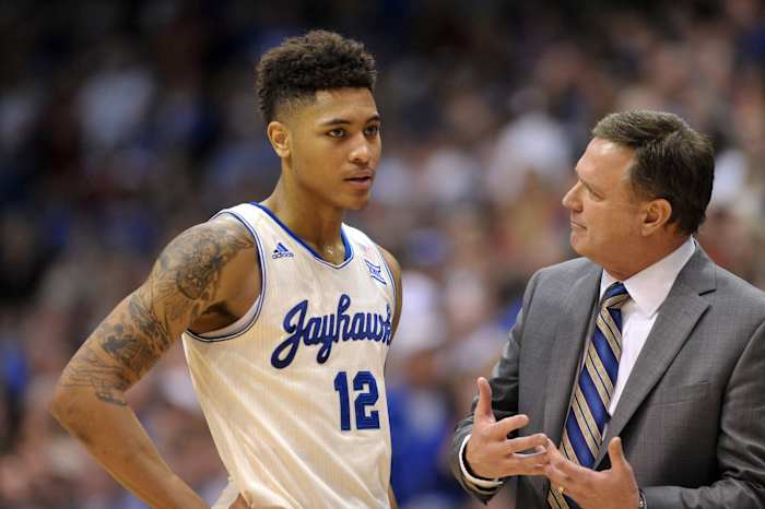 76ers' Kelly Oubre during his tenure at Kansas.